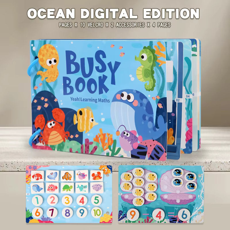 π§ π Montessori Educational Toys - Preschool Busy Book with Sticker Activities π¨πΆ