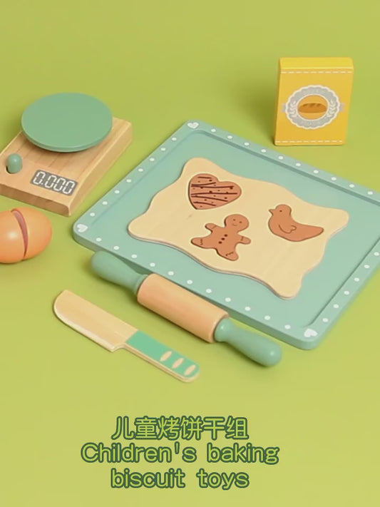 π°πͺ Kids Pretend Baking Food Toy | Wooden Cooking & Play π₯§π