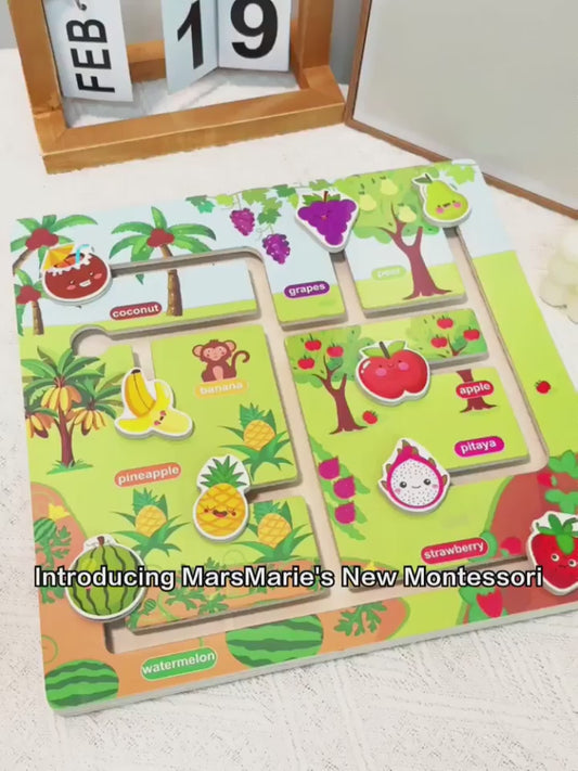 ๐๐ Montessori Maze Learning Board | Wooden Early Education Toy for Kids | Parent-Child Puzzle Game ๐งฉ๐ฎ