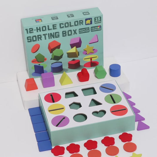 π¨ Montessori Shape Sorting Fun for Toddlers! π