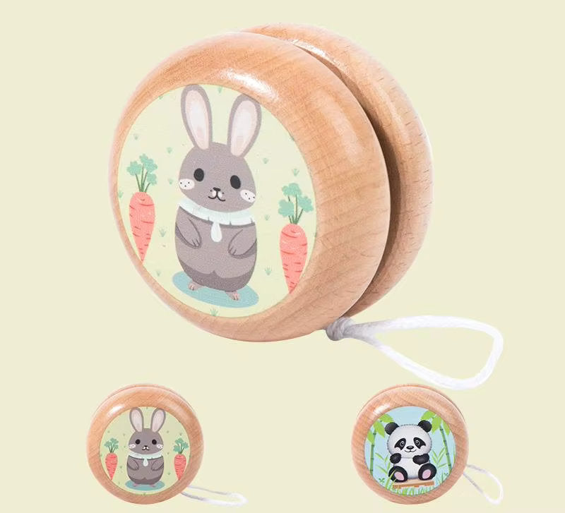Whirling Fun π Wooden Cartoon Yo-Yo for Kids | Animal Balance Toy π―πΌπͺ