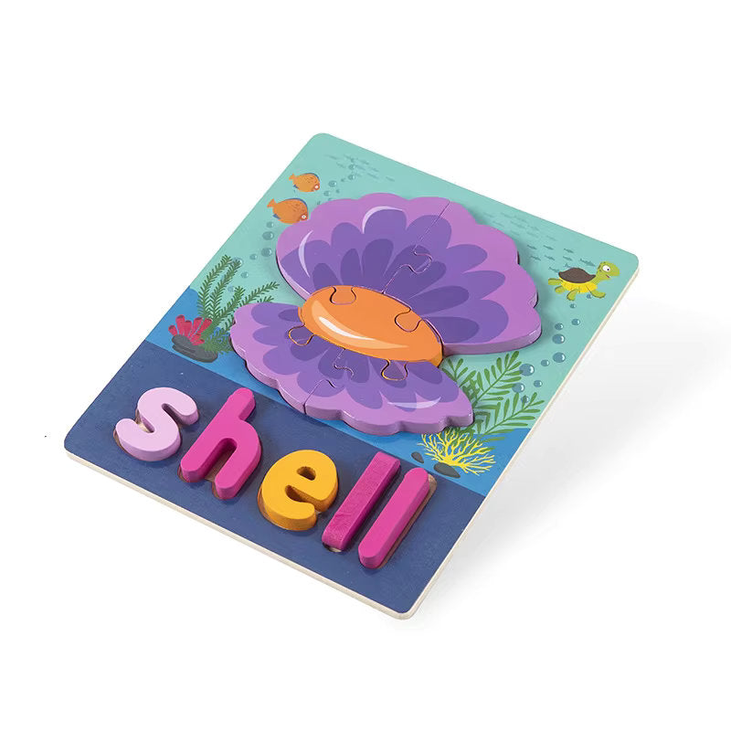 Montessori Wooden Jigsaw Puzzles π§©π’ | Spelling & Shape Recognition Fun for Kids π§ π¨