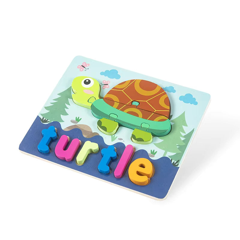 Montessori Wooden Jigsaw Puzzles π§©π’ | Spelling & Shape Recognition Fun for Kids π§ π¨