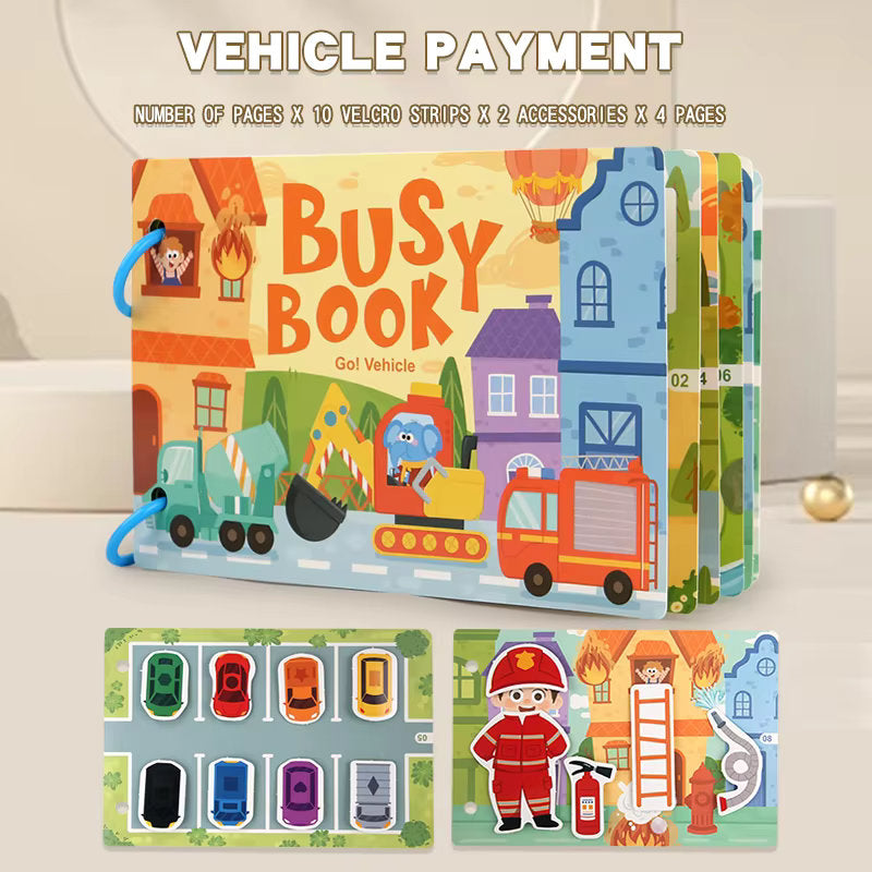 π§ π Montessori Educational Toys - Preschool Busy Book with Sticker Activities π¨πΆ