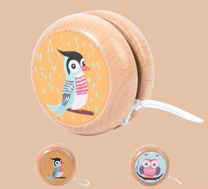 Whirling Fun π Wooden Cartoon Yo-Yo for Kids | Animal Balance Toy π―πΌπͺ
