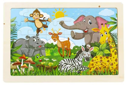 🧩 Puzzle Adventure! | Wooden Cartoon Puzzle Fun for Kids 🎨🦕