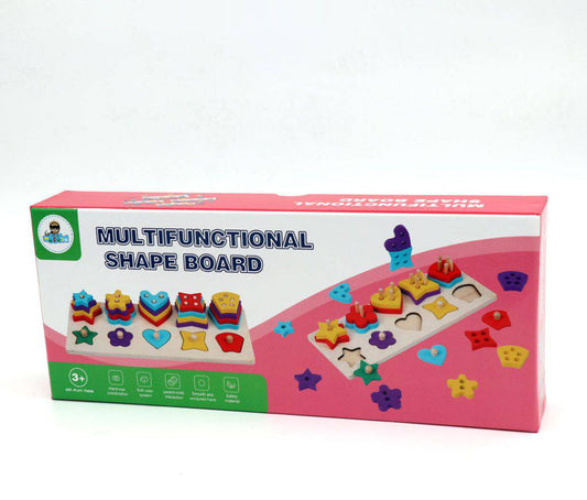 🧠 Montessori Shape & Number Puzzle Board – Learn, Stack, Sort & Play! 🌟🔢💡