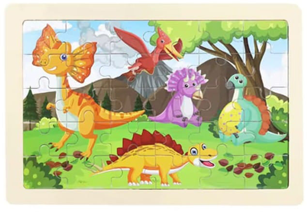 🧩 Puzzle Adventure! | Wooden Cartoon Puzzle Fun for Kids 🎨🦕