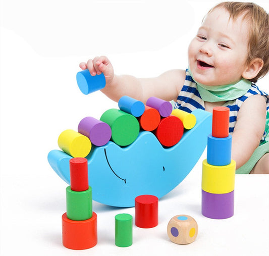 Wooden Moon Balance Game Kids Educational Toy
