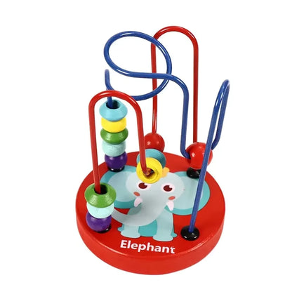 🎉🌈 Montessori Wooden Bead Maze | Colorful Roller Coaster Fun 🧩