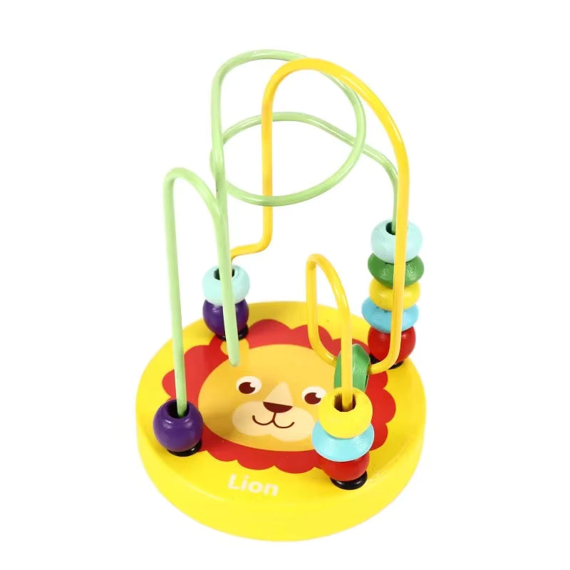 🎉🌈 Montessori Wooden Bead Maze | Colorful Roller Coaster Fun 🧩