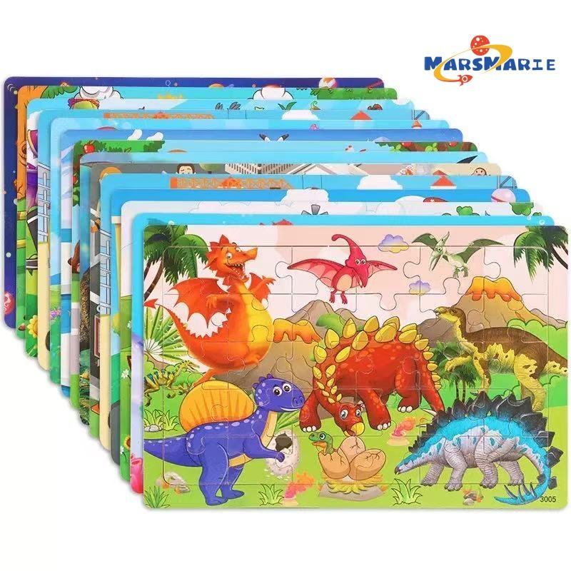 🧩 Puzzle Adventure! | Wooden Cartoon Puzzle Fun for Kids 🎨🦕