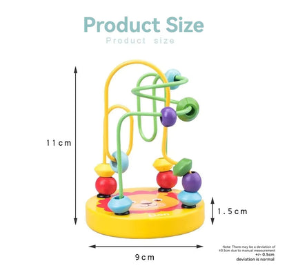 🎉🌈 Montessori Wooden Bead Maze | Colorful Roller Coaster Fun 🧩