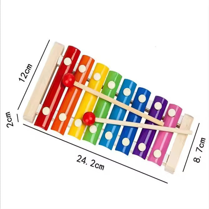 🎶🌈 Montessori Wooden Frame Xylophone | Colorful Musical Educational Toy 🌟