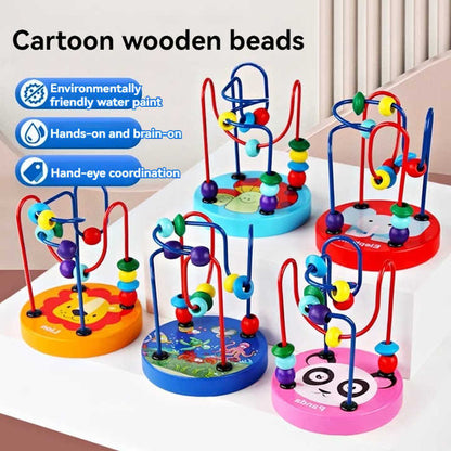 🎉🌈 Montessori Wooden Bead Maze | Colorful Roller Coaster Fun 🧩