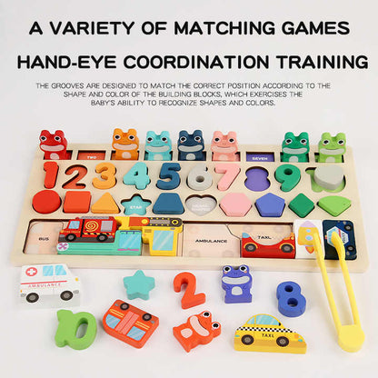 🐸🚂 Montessori Busy Board | Cognize, Match & Learn 🌈🧩