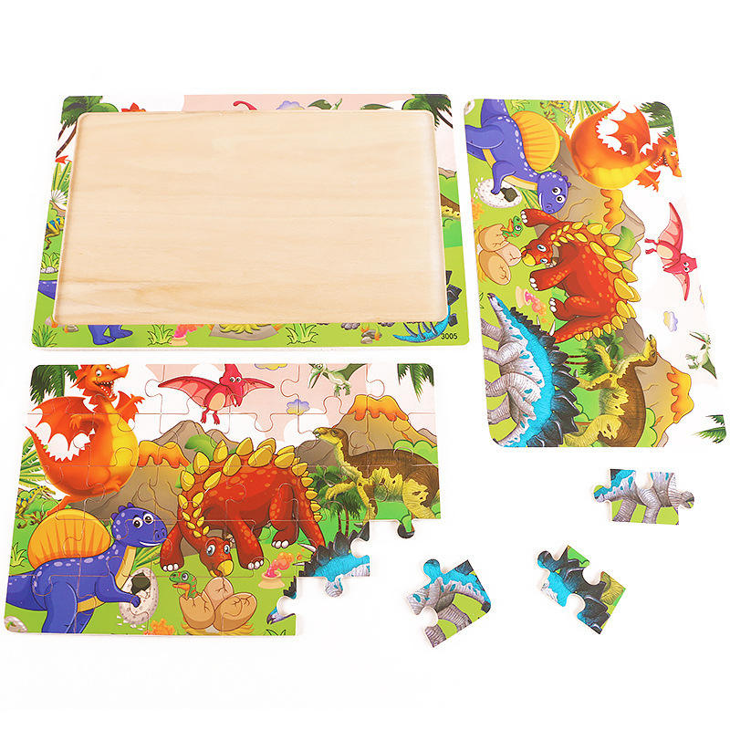 🧩 Puzzle Adventure! | Wooden Cartoon Puzzle Fun for Kids 🎨🦕