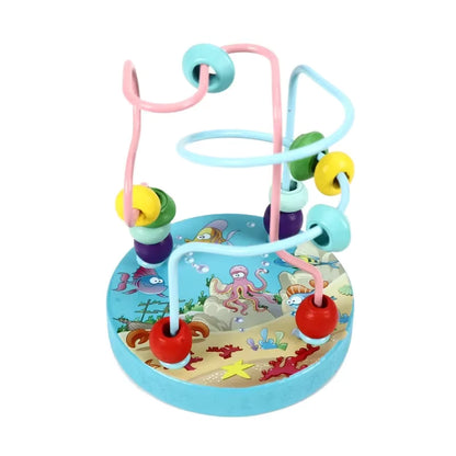 🎉🌈 Montessori Wooden Bead Maze | Colorful Roller Coaster Fun 🧩