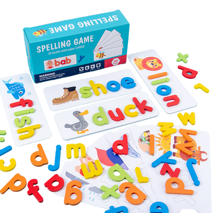 🔠🎉 Montessori Wooden Alphabet Puzzle Game | Kids ABC Spelling & Cognition Toy for Preschool Learning 🌈📚