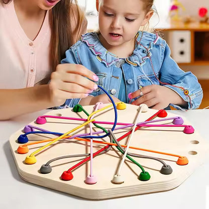 🧠 Montessori Wooden Rope Puzzle Game | Logical Thinking & Fun Challenge for Kids 🎯