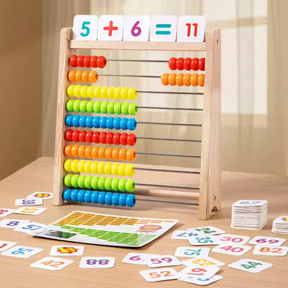 🧮 Wooden Abacus Stand for Kids – Make Math Fun & Hands-On! 🌈
