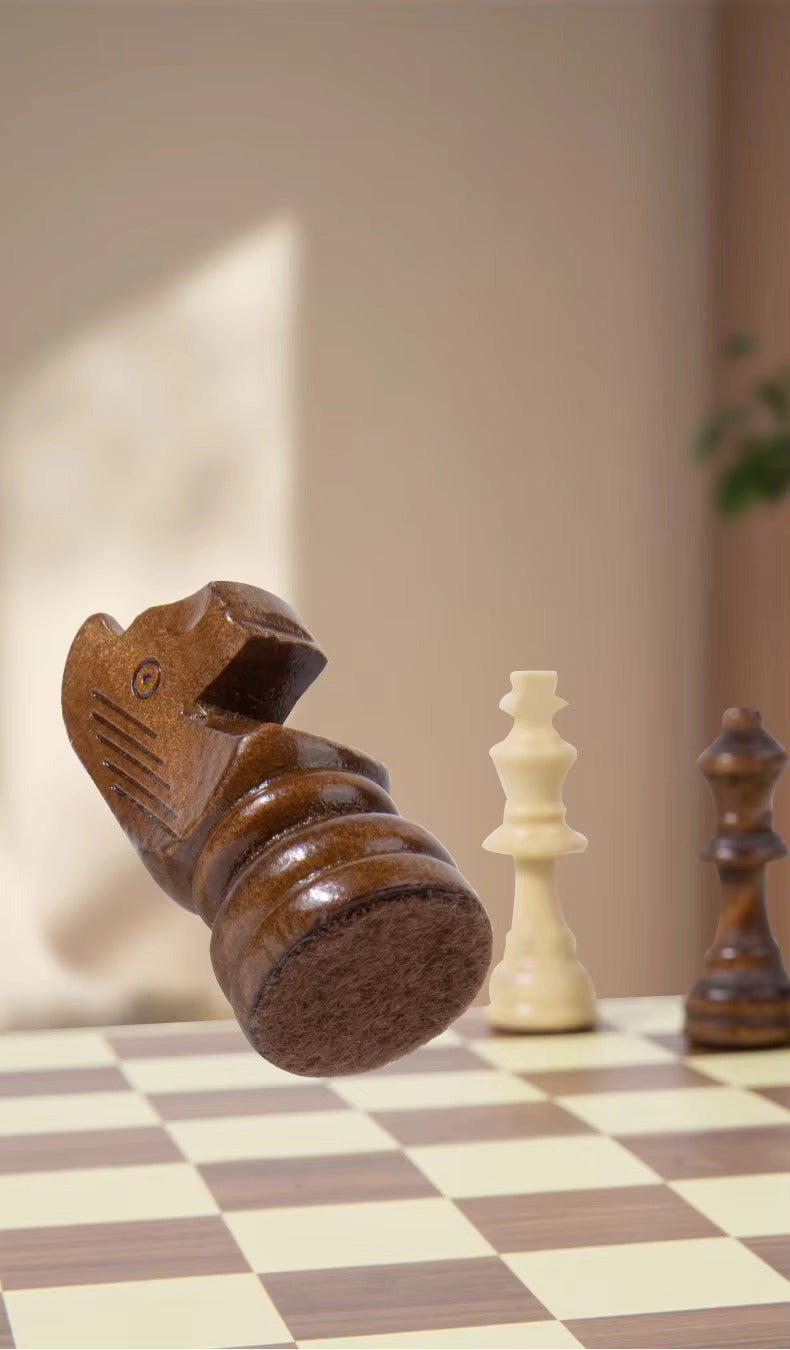 Classic Wooden Foldable Chess Set – Educational & Portable Strategy Game for Kids and Adults
