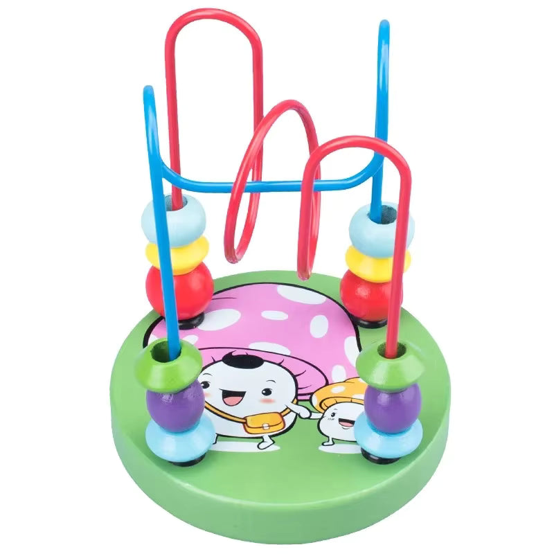 🎉🌈 Montessori Wooden Bead Maze | Colorful Roller Coaster Fun 🧩