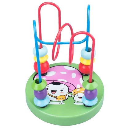 🎉🌈 Montessori Wooden Bead Maze | Colorful Roller Coaster Fun 🧩