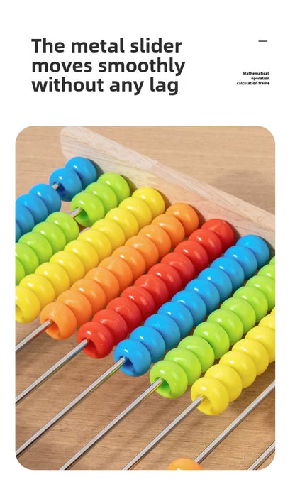 🧮 Wooden Abacus Stand for Kids – Make Math Fun & Hands-On! 🌈