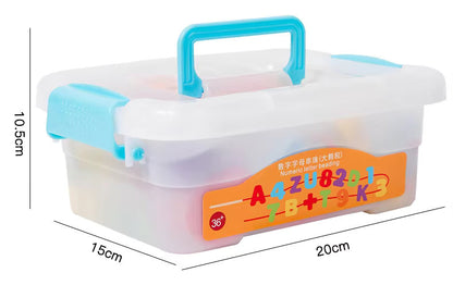 🎨🔠 Early Educational Montessori Letter & Object Bead String Sets 🧵🧸