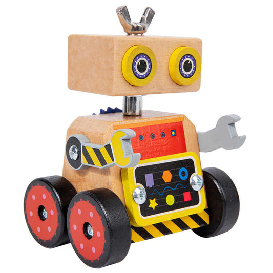 ๐จ๐ค Wooden Busy Robot Building Block Car | 3D Intelligent STEM Toy for Early Education ๐ง ๐