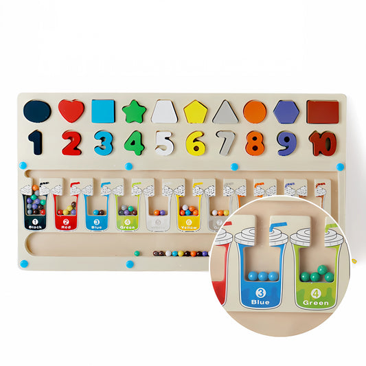 🧲 Montessori Magnetic Number Maze Board – Learn Shapes, Colors & Counting the Fun Way! 🎨🔢🌈