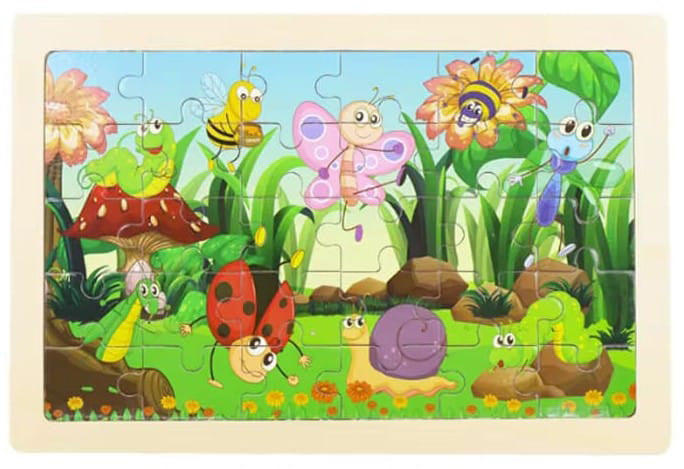 🧩 Puzzle Adventure! | Wooden Cartoon Puzzle Fun for Kids 🎨🦕