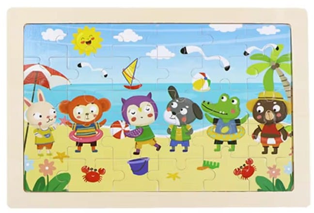 🧩 Puzzle Adventure! | Wooden Cartoon Puzzle Fun for Kids 🎨🦕