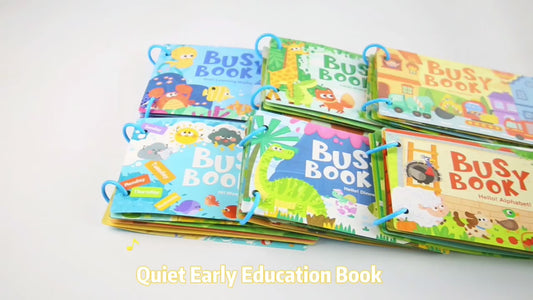 π§ π Montessori Educational Toys - Preschool Busy Book with Sticker Activities π¨πΆ