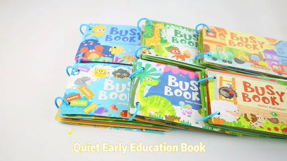 🧠📘 Montessori Educational Toys - Preschool Busy Book with Sticker Activities 🎨👶