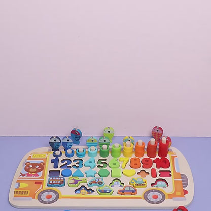 🐸🚂 Montessori Busy Board | Cognize, Match & Learn 🌈🧩