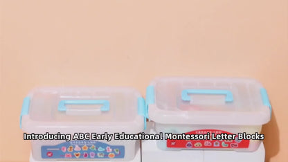 🎨🔠 Early Educational Montessori Letter & Object Bead String Sets 🧵🧸