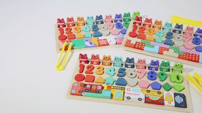 🐸🚂 Montessori Busy Board | Cognize, Match & Learn 🌈🧩