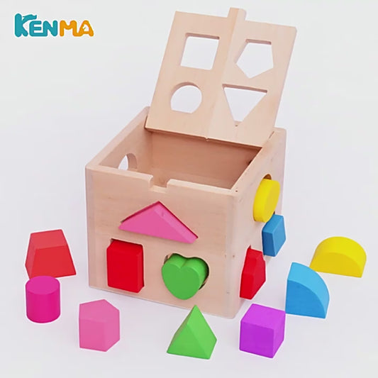🎯 Wooden Shape Sorter Box - Educational Fun for Curious Minds! 🧩