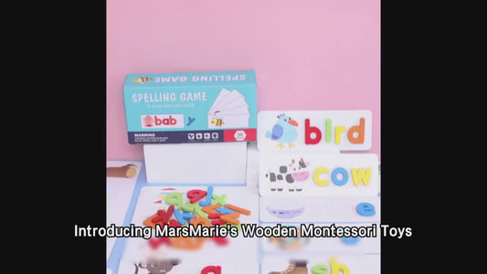 🔠🎉 Montessori Wooden Alphabet Puzzle Game | Kids ABC Spelling & Cognition Toy for Preschool Learning 🌈📚