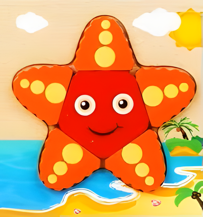 🧩 Colorful Wooden Jigsaw Puzzles – Early Learning Fun for Toddlers! 🎨