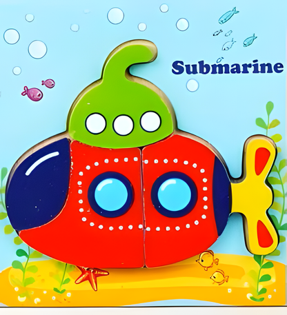 🧩 Colorful Wooden Jigsaw Puzzles – Early Learning Fun for Toddlers! 🎨